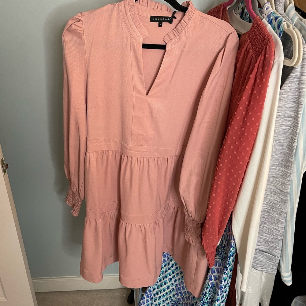 Gibsonlook tiered above the knee dress size medium